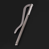 5pcs 75mm Spring Metal Money Clip, Wallet Clamp Organizers For Bifold Purse Nickel Color