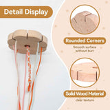 Kumihimo Disk 8 Slots, Wooden Round Wood Braiding Plate Hand Rope Beading Cord Disc DIY Bracelet Loom Weaving Board