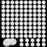 100 Pack 1-1/2 inch Patio Furniture Feet Caps, Wrought Iron Outdoor Chair Glides, Thick Plastic Leg Caps for Metal Chairs & Tables
