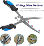 Vishaaktang - Hook Remover - Stainless Steel - Long Nose Hook Remover - With Sheath and Lanyard - Suitable for Line Clippers