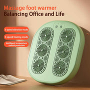 Foot warming cushion - Electric foot warming cushion - Foot warmer - 3 temperature settings - Built-in 6 manual massage heads - Suitable for home, office and dormitories - Warming cushions (green)