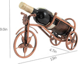 Floating wine rack - Wine rack with stainless steel chain - Metal table wine rack - Silver freestanding table wine rack