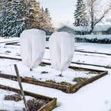 Plant frost protection - cold cover - plant cover - with drawstring and zip - 2-pack - 120 * 180 cm - white - for outdoor plants - shrub pots - plants - winter