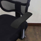 FORCHEER Office Chair Armrest Covers Stretchable Water Resistant Jacquard Elastic Band Short Computer Chair Arm Covers for Desk Chairs 8-13inch Washable 2 Pieces-Black