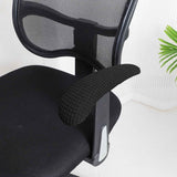 FORCHEER Office Chair Armrest Covers Stretchable Water Resistant Jacquard Elastic Band Short Computer Chair Arm Covers for Desk Chairs 8-13inch Washable 2 Pieces-Black