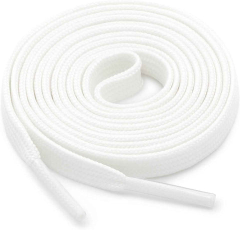 Thin lat Shoe Laces: Athletic Hollow Solid Color Shoelaces or Sneakers 1 Pair
