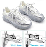 Thin lat Shoe Laces: Athletic Hollow Solid Color Shoelaces or Sneakers 1 Pair