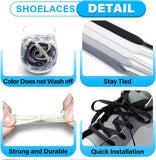 Thin lat Shoe Laces: Athletic Hollow Solid Color Shoelaces or Sneakers 1 Pair