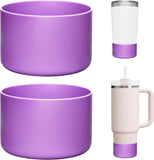 2Pack Silicone Boot Covers | Compatible with Hydro Flask Wide Mouth 20/24oz,Standard Mouth18/ 21/24oz,24oz Travel&2-20oz Water Bottles| 2.75-2.85" Base| Anti-Scratch & Noise Reduction