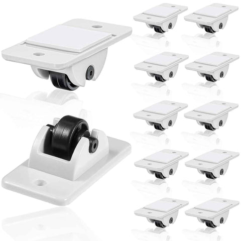 24 Pcs Sel-Adhesive ixed Casters – Caster Wheels or urniture, Cart, Storage Bins & DIY Toy Boxes, No-Drill Mini Wheels or Easy Mobility