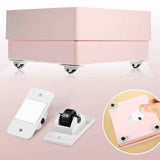 24 Pcs Sel-Adhesive ixed Casters – Caster Wheels or urniture, Cart, Storage Bins & DIY Toy Boxes, No-Drill Mini Wheels or Easy Mobility