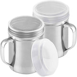 Powdered Sugar Shaker Duster - With Handle - Cinnamon Shaker or Coee Bar - ine Mesh Dredge - 6 ounce, pack o 2 | Style: ine