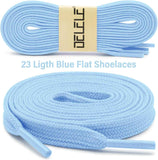 Solid lat Shoe Laces: Hollow Thick Shoelaces or Sneakers 2 Pair