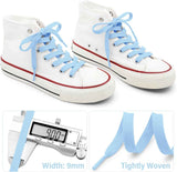 Solid lat Shoe Laces: Hollow Thick Shoelaces or Sneakers 2 Pair