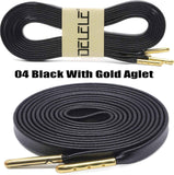lat PU Leather Laces: Waterproo Shoelaces or Sneakers Boot 2 Pair