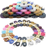 Animal Print lat Shoelaces: Colored Pattern Sneakers Shoe Laces 2 Pair