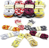 lat Colored Shoelaces or Sneakers: Thin Argyle Shoe Laces 2 Pair