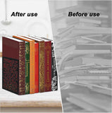 1 Pair Metal Bookends or Shelves, Tree Book Ends Decorative Bookends or Heavy Books, Book Holder or Shel, Black Unique Book Stoppers, Book Holders or Shelves Home Oice School-Right Angle