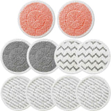 10 Pack Upgraded Replacement Steam Mop Pads or Shark S8201 S7001 S8001 S7201 S7000AMZ S7000 S7005 S7020 S7001C Steam Mop,Steam & Scrub All-in-One Scrubbing and Sanitizing,Dirt Grip Scrub Washable Pad