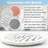 12 Pack Upgraded Replacement Steam Mop Pads or Shark S8201 S7001 S8001 S7201 S7000AMZ S7000 S7005 S7020 S7001C Steam Mop,Steam & Scrub All-in-One Scrubbing and Sanitizing,Dirt Grip Scrub Washable Pad