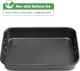Lasagna Pan with Handles, 15x10x3 Inch Bakeware or Oven, Nonstick Rectangular Roasting Pan, Deep Baking Dish or Cake and Brownie, Heavy Duty