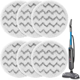6 Pack 3897A / 3712 Rotating Steam Mop Pads Replacement or Bissell SpinWave SmartSteam Scrubbing Steam Mop Cleaner 【Models 3897A/3712 ONLY】, Washable Reuseable Reill Pads
