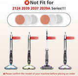 6 Pack 3897A / 3712 Rotating Steam Mop Pads Replacement or Bissell SpinWave SmartSteam Scrubbing Steam Mop Cleaner 【Models 3897A/3712 ONLY】, Washable Reuseable Reill Pads