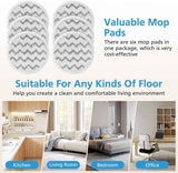 6 Pack 3897A / 3712 Rotating Steam Mop Pads Replacement or Bissell SpinWave SmartSteam Scrubbing Steam Mop Cleaner 【Models 3897A/3712 ONLY】, Washable Reuseable Reill Pads