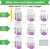 [10oz + 10oz + 14oz] Stainless Steel Dredge Shaker Bundle - by