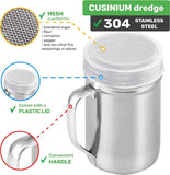 [2-pack] 10 Oz + [2-pack] 14 Oz ine Mesh Shakers With Handle and Lids