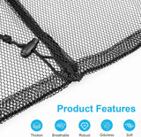 2 Pack Large Mesh Laundry Bags, 24" x 36" Heavy Duty Strong Drawstring Dirty Clothes Bags with Soft Breathable Net, Machine Washable Laundry Bag for College, Dorm, Camp, Travel and Family Use(Black)