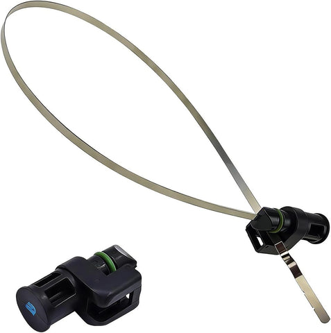 Car Transmission Oil Dipstick, Engine CVT Immersion Oil Level Measurement Tool, Portable Flexible Dipstick OEM# 31086-JA00A, Compatible with Nissan Altima Rogue 2.5 L (Black)