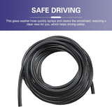 30 PCS Car Windshield Wash Tools, 13 Ft Rubber Hose with 30 T-type Y-type I-type Fitting, Seal Wiper Pump and Nozzle Leak-proof Connection Kit, Universal Flexible Hose for Cleaning (Black)