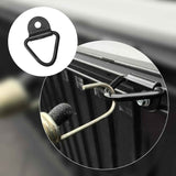 4 PCS Cargo Tie Down Anchors, Heavy Duty V-Shaped Trunk Hook, Multi-Function Anti-Rust Secure Anchor, Universal Embedded Installation Accessory for Off-Roads Trailers Trucks SUVs (Black)