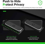 Car Temporary Parking Number Plate, Luminous Removable Dashboard Telephone Number Card, Slide Hidden Privacy Protection Plate, Compact Interior Ornament for Most Cars (Black) In Australia - Darrahopens