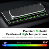 Car Temporary Parking Number Plate, Luminous Removable Dashboard Telephone Number Card, Slide Hidden Privacy Protection Plate, Compact Interior Ornament for Most Cars (Black)
