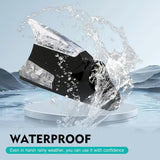Car Roof LED Ornament Light, Shark Fin Shape High Brightness Safety Warning Lamp, Antenna Wind Power Flashing Tail Light, Universal Waterproof Self-adhesive Decoration for Cars (Black)