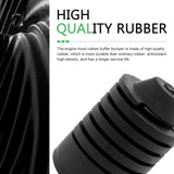 2 PCS Car Hood Stop Bumpers, Rubber Shock-absorbing Buffer Block, 90541-15019 Bumper Trim Anti-collision Support Pad, Compatible with Camry Prado Cruiser FJ Corolla (Black)