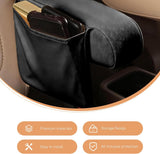 2 PCS Car Armrest Covers, Elastic Full Wrap Seat Armrest Protector with Storage Pocket, Breathable Abrasion Resistant Cover, Universal Interior Decor Accessory for Vans (Black)