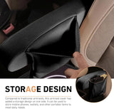 2 PCS Car Armrest Covers, Elastic Full Wrap Seat Armrest Protector with Storage Pocket, Breathable Abrasion Resistant Cover, Universal Interior Decor Accessory for Vans (Black)