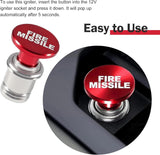 Car Cigarette Lighter, 12 V High Temperature Resistant Quick Heat Ignition Plug, Push-button Alloy Lighter Socket, Plug and Play Replacement for Most Cars Trucks (Red)