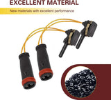 4 PCS Car Brake Pad Sensors, Brake Detection Wire with Connector, Alarm Cable Assembly OEM# 2115401717 2205400617 2205400717, Compatible with Mercedes-Benz E350 W211 W220 C300 C350 (Black)