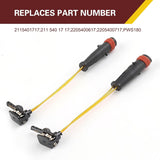 4 PCS Car Brake Pad Sensors, Brake Detection Wire with Connector, Alarm Cable Assembly OEM# 2115401717 2205400617 2205400717, Compatible with Mercedes-Benz E350 W211 W220 C300 C350 (Black)