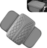 Car Armrest Cushion, Breathable Support Cover for Enhanced Elbow Comfort, Waterproof Anti-scratch Center Console Protector with Side Storage Pocket, Universal Slip-on Design for Car (Gray)