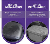 Car Armrest Cushion, Breathable Support Cover for Enhanced Elbow Comfort, Waterproof Anti-scratch Center Console Protector with Side Storage Pocket, Universal Slip-on Design for Car (Gray)