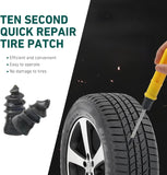 60 PCS Car Tire Repair Nails, 2 Sizes Tool-free Vacuum Tire Plug, Emergency Self-service Seal Puncture Repair Screw, Universal Individually Packed Patch Tool for Cars and Motorcycles (Black)