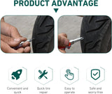60 PCS Car Tire Repair Nails, 2 Sizes Tool-free Vacuum Tire Plug, Emergency Self-service Seal Puncture Repair Screw, Universal Individually Packed Patch Tool for Cars and Motorcycles (Black)