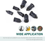 60 PCS Car Tire Repair Nails, 2 Sizes Tool-free Vacuum Tire Plug, Emergency Self-service Seal Puncture Repair Screw, Universal Individually Packed Patch Tool for Cars and Motorcycles (Black)