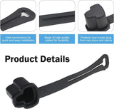 2 PCS Car 3 Prong Plug Protectors, Weatherproof Scratch-resistant Plug Cover, PVC 120 Volt Socket Cap with Extension Cord, Portable Protective Accessory for Car & Home & Outdoor (Black)