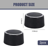 2 PCS Car Audio Adjustment Knobs, Rear Radio Volume Control Knob, Audio System Repair Kit OEM# 22912547, Compatible with Chevy Tahoe Silverado GMC Acadia Sierra Yukon Escalade (Black)